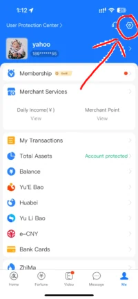 Alipay 注册 身份验证
