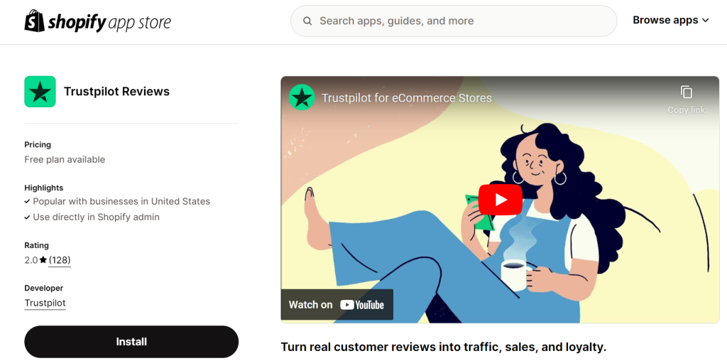 Trustpilot Reviews app