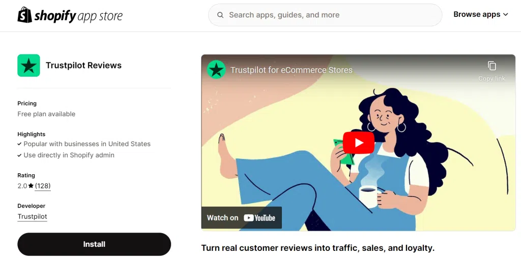 Trustpilot Reviews app
